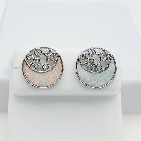 925 Sterling Silver Cubic Zirconia Earrings, U19254795 - Picture 9 of 11